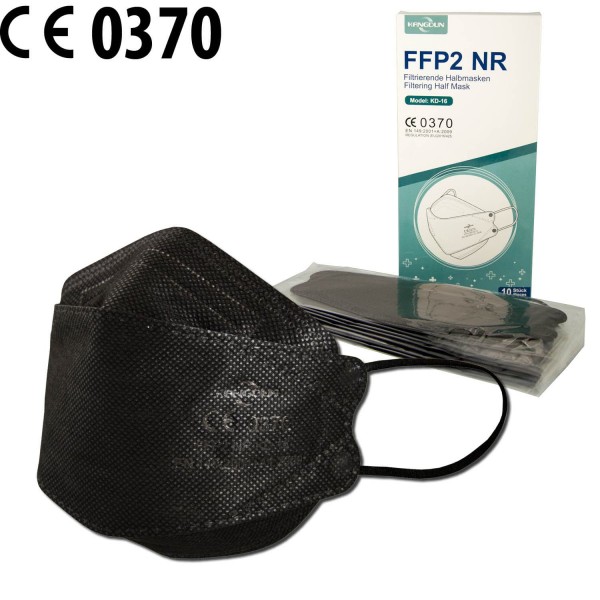 FFP2 NR "3D" Schutzmaske Schwarz