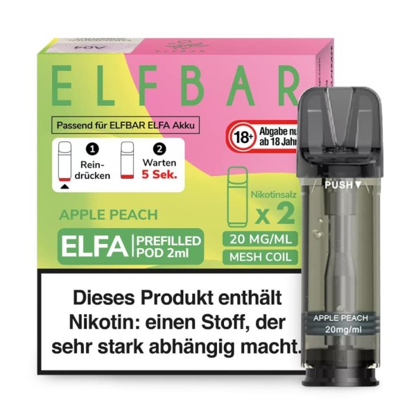 ELFBAR Elfa Pod Apple Peach 2er Pack