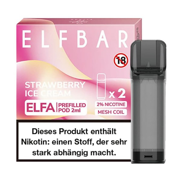 ELFBAR Elfa Pod Strawberry Ice Cream 2er Pack