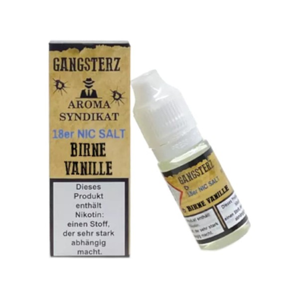 Gangsterz - Birne Vanille - 10ml NicSalt Liquid