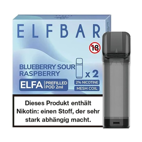 ELFBAR Elfa Pod Blueberry Sour Raspberry 2er Pack