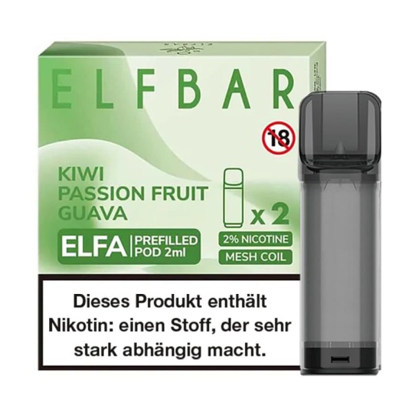ELFBAR Elfa Pod Kiwi Passionfruit Guava 2er Pack