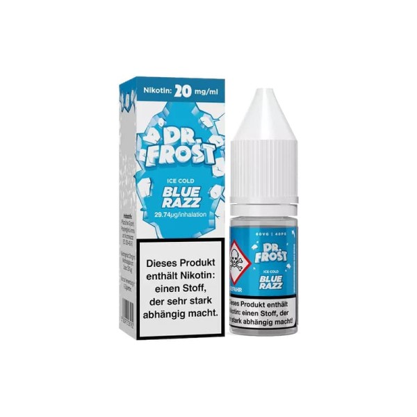 Dr. Frost Ice Cold - Blue Razz 10ml NicSalt Liquid