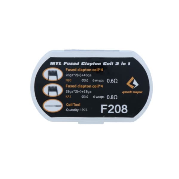 GeekVape MTL Fused Clapton 2in1 F208 Prebuild Coils