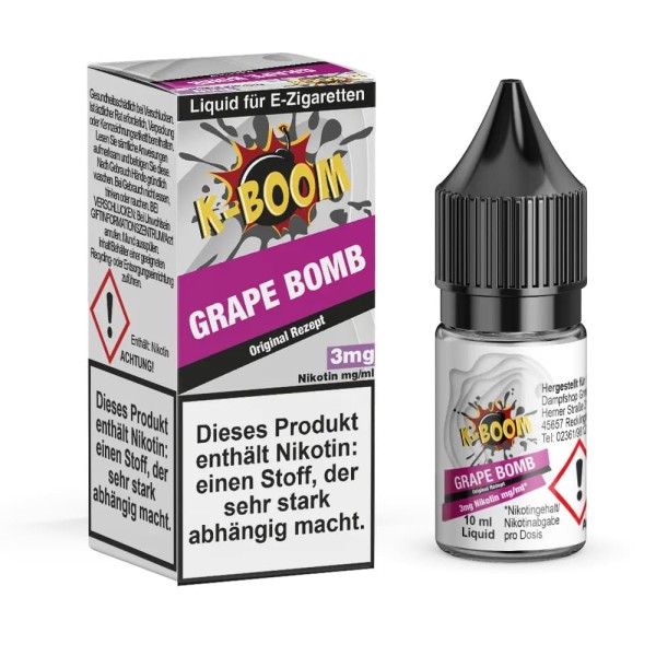 K-Boom 10ml Liquid Grape Bomb