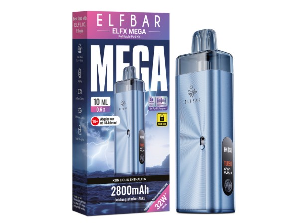 Elfbar Elfx Mega Pod Kit cyan