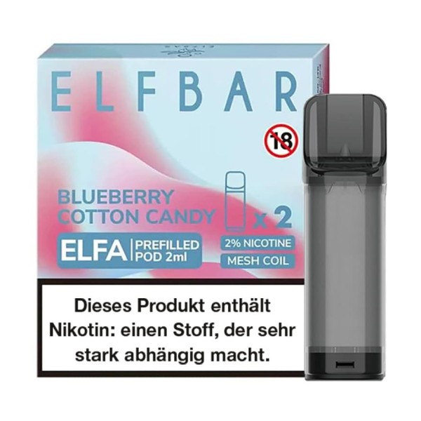ELFBAR Elfa Pod Blueberry Cotton Candy 2er Pack
