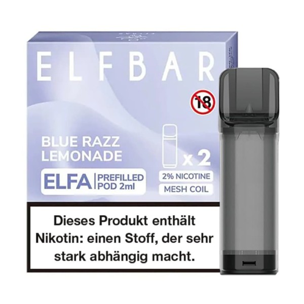 ELFBAR Elfa Pod Blue Razz Lemonade 2er Pack