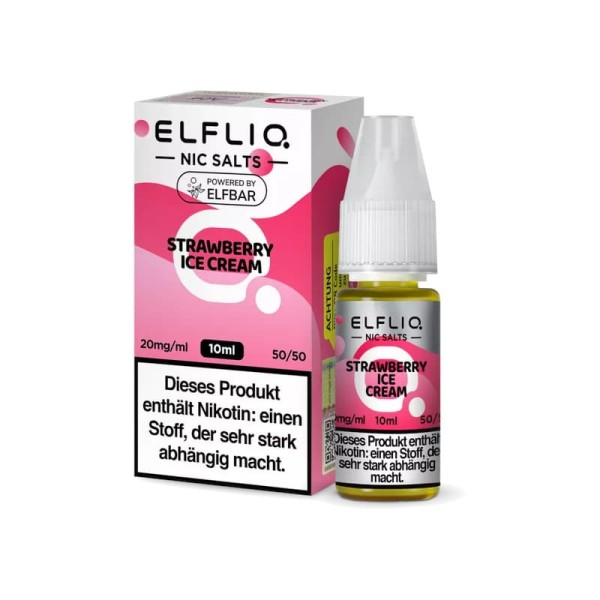 ELFLIQ Strawberry Ice Cream NicSalt Liquid
